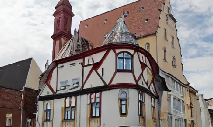 kostel svatého Josefa (Předměstí) – akvarel