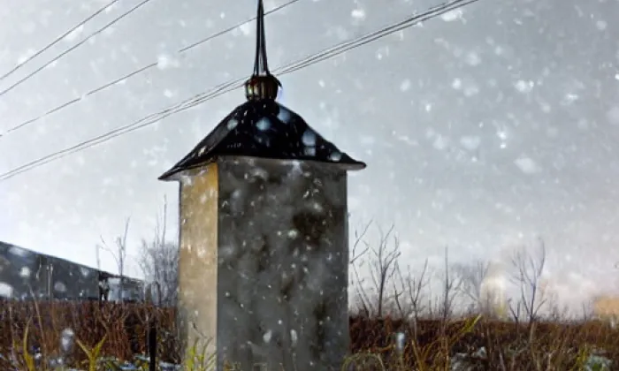 Kostel svatého Josefa (Vaňov) – winter