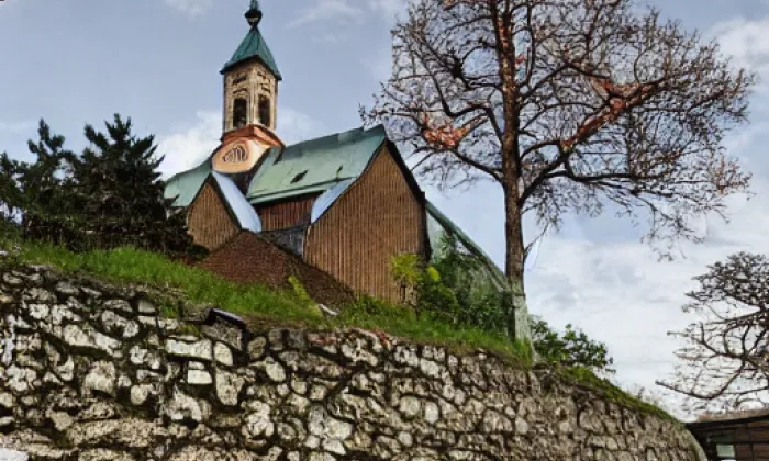 Kostel svatého Kříže (Ronov nad Doubravou) – summer