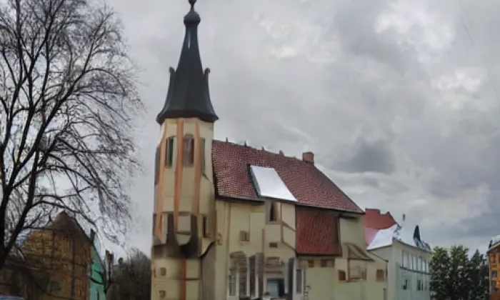 kostel svatého Kříže (Rybáře) – podzim