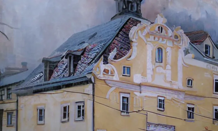 kostel svatého Kříže (Zlaté Hory) – spring