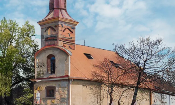 Kostel svatého Kříže a Všech svatých – jaro
