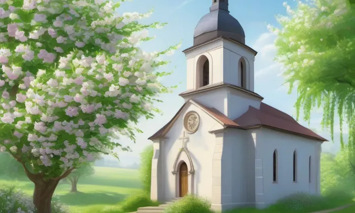 Kostel svatého Klementa (Chlumčany) – spring