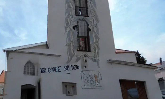 kostel svatého Klementa Maria Hofbauera (Tašovice) – zima