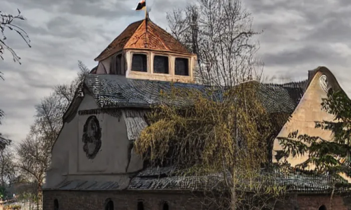 kostel svatého Klimenta (Hostěnice) – winter