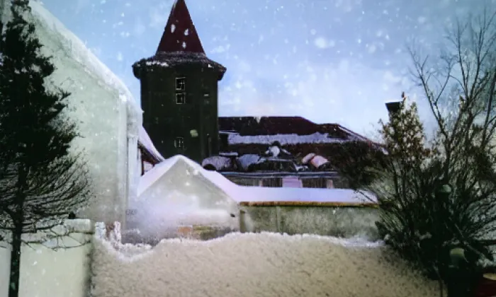 kostel svatého Klimenta (Jasenice) – winter
