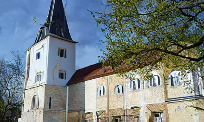 kostel svatého Linharta (Havraníky) – jaro