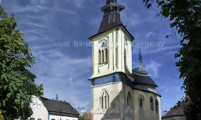 Kostel svatého Linharta (Hlavice) – podzim