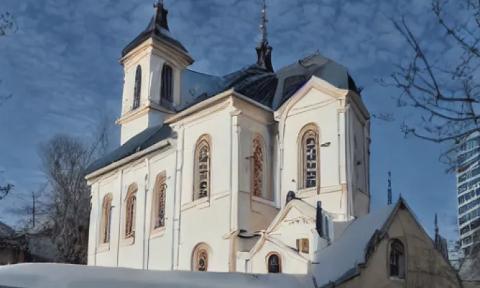Kostel svatého Linharta (Vysoké Žibřidovice) – noc