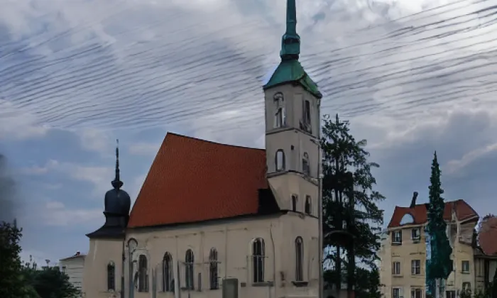 kostel svatého Lukáše (Myslibořice) – summer