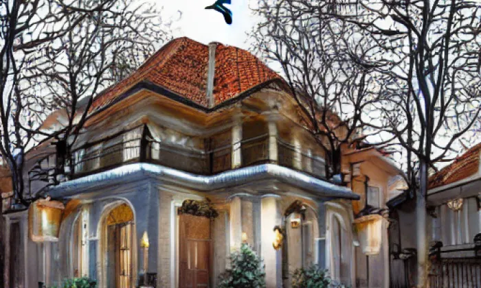 Kostel svatého Lukáše (Svárov) – noc