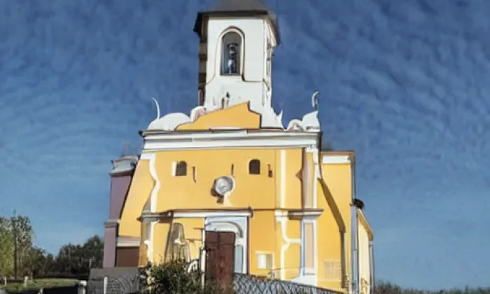 kostel svatého Marka (Benetice) – jaro