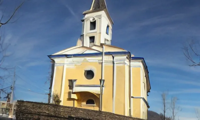kostel svatého Marka (Benetice) – zima