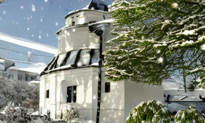 Kostel svatého Marka (Knínice) – zima