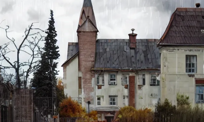 kostel svatého Marka (Střítež) – podzim