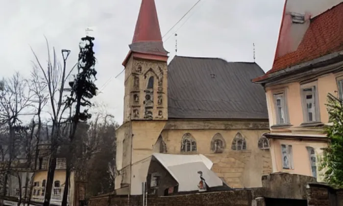 kostel svatého Marka (Střítež) – noc