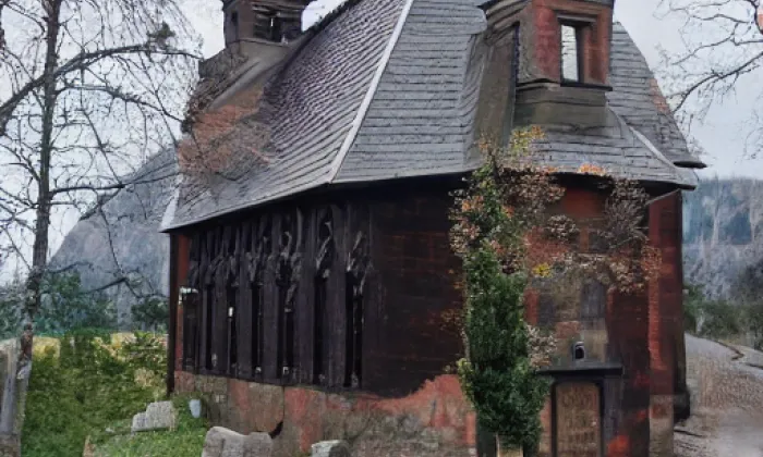 Kostel svatého Martina (Žárová) – zima