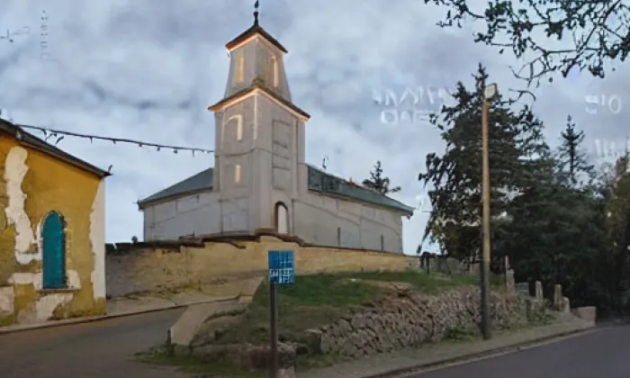 kostel svatého Martina (Šatov) – noc