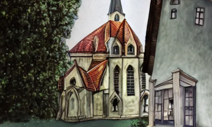 Kostel svatého Martina (Údrnice) – noc