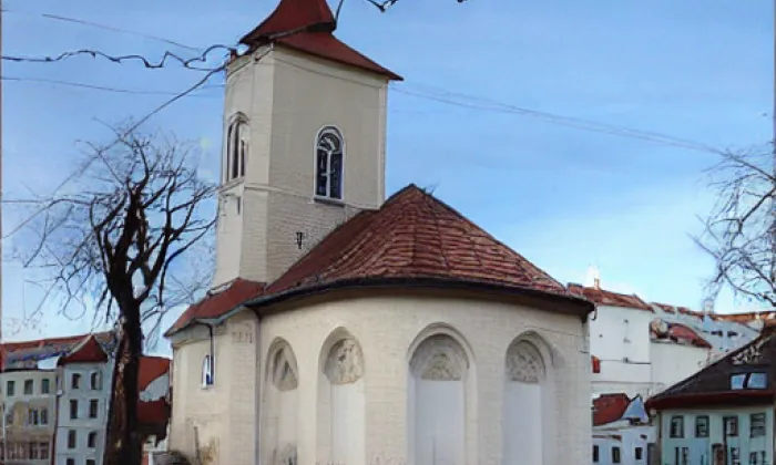 Kostel svatého Martina (Řepy) – winter