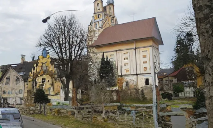 Kostel svatého Martina (Široká Niva) – podzim