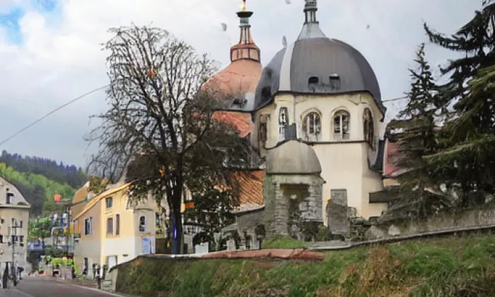 Kostel svatého Martina (Široká Niva) – léto