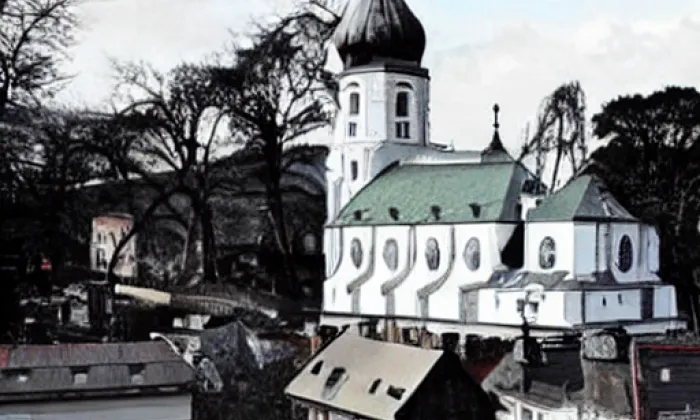 Kostel svatého Martina (Brtníky) – jaro