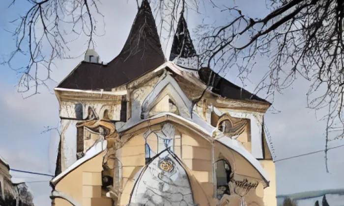 Kostel svatého Martina (Chrást) – zima