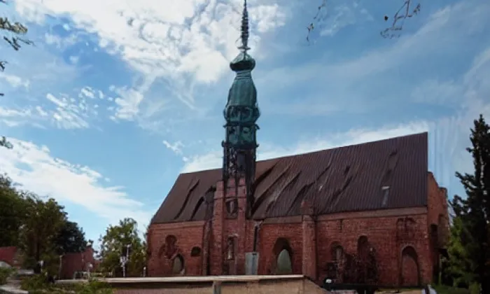 Kostel svatého Martina (Dolní Oldřiš) – akvarel