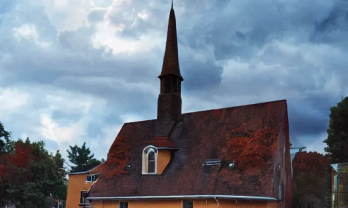 Kostel svatého Martina (Dolní Oldřiš) – autumn