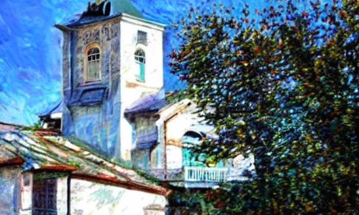 kostel svatého Martina (Hrochův Týnec) – jaro
