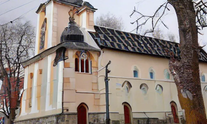 Kostel svatého Martina (Jámy) – zima