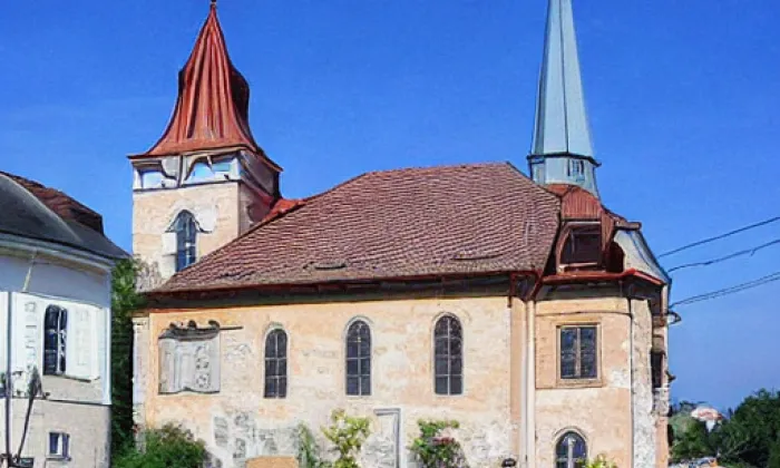 Kostel svatého Martina (Luštěnice) – podzim