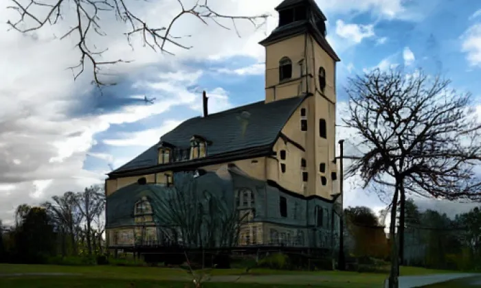 Kostel svatého Martina (Měrotín) – autumn