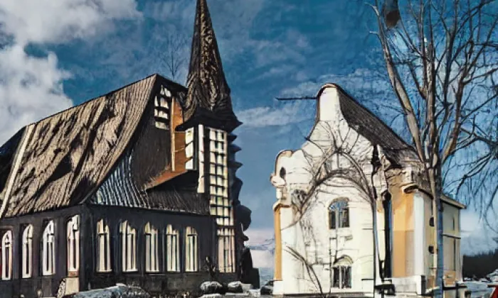 Kostel svatého Martina (Mladá Vožice) – zima