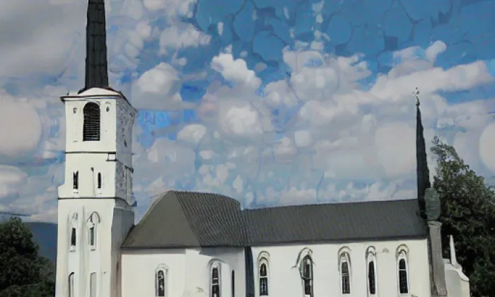 Kostel svatého Martina (Pozlovice) – podzim
