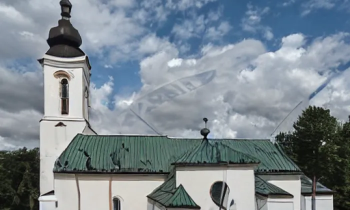 Kostel svatého Martina (Pozlovice) – jaro