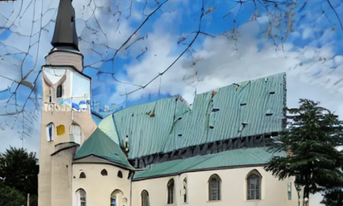 Kostel svatého Martina (Pozlovice) – léto