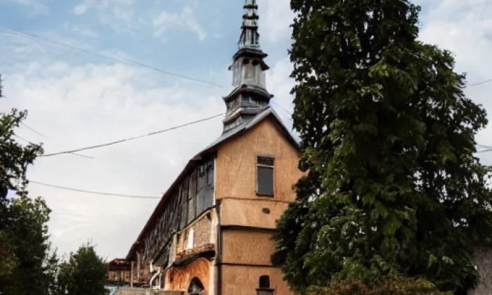 Kostel svatého Martina (Racov) – autumn