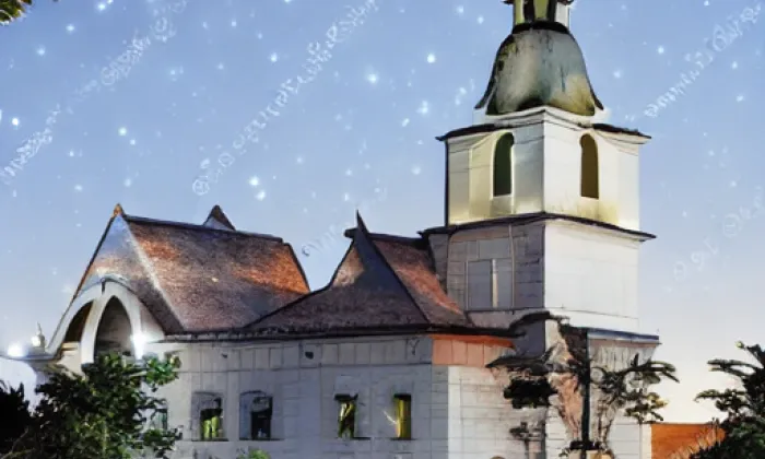 kostel svatého Martina (Rosice) – noc