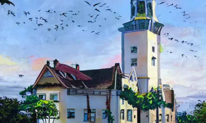kostel svatého Martina (Rosice) – léto