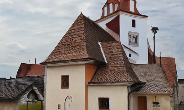 Kostel svatého Martina (Tlumačov) – autumn
