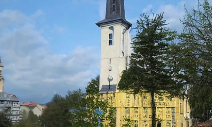 Kostel svatého Martina (Veselá) – akvarel
