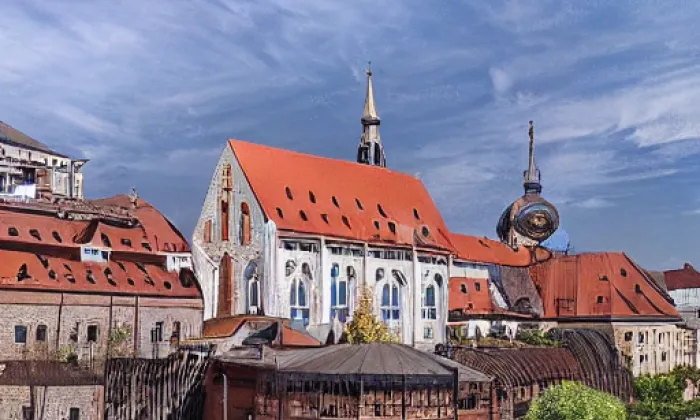 Kostel svatého Martina (Vidhostice) – akvarel