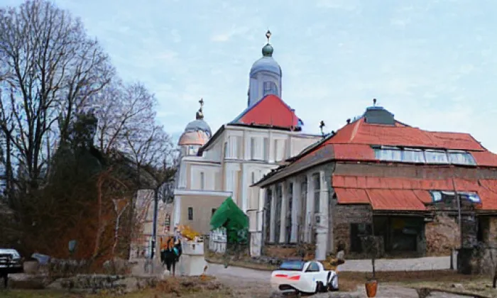 kostel svatého Martina (Zámrsk) – winter