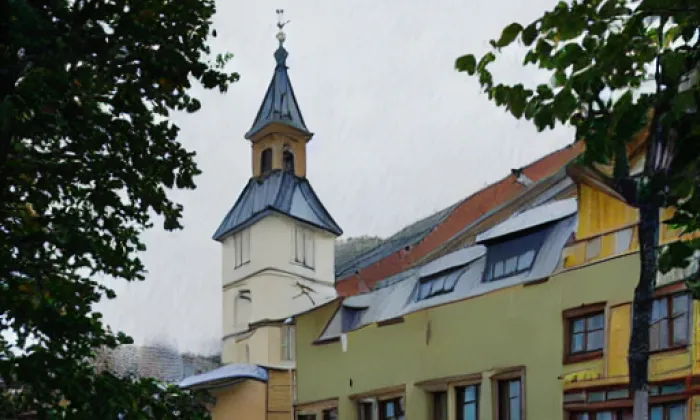 Kostel svatého Martina a Prokopa (Lobzy) – winter