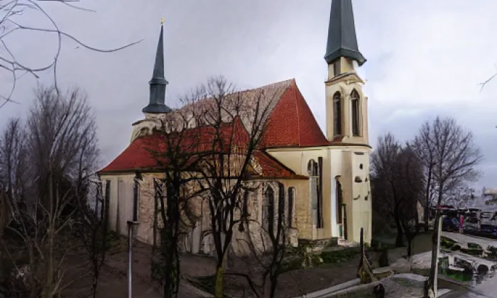 kostel svatého Martina z Tours (Zbýšov) – autumn