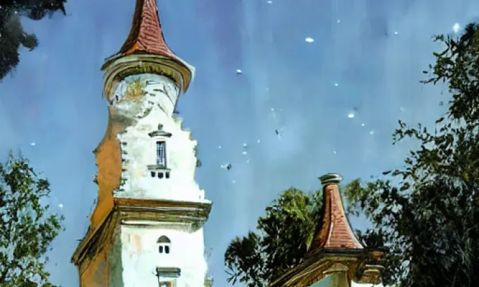 Kostel svatého Matouše (Hradíšťko) – noc