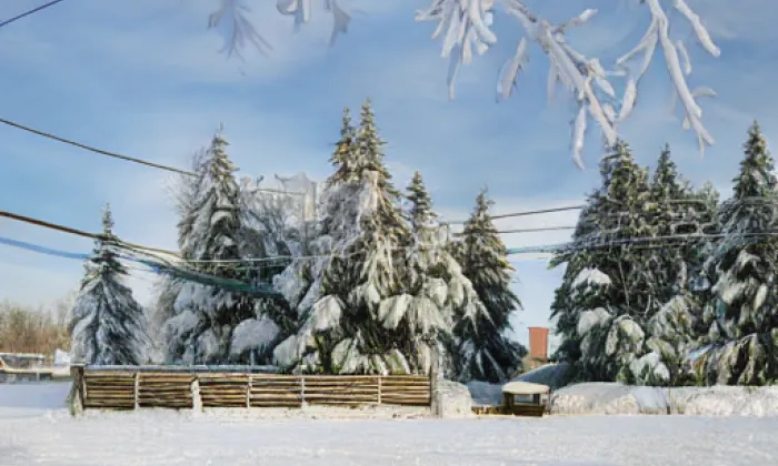 kostel svatého Matouše (Lipoltice) – winter