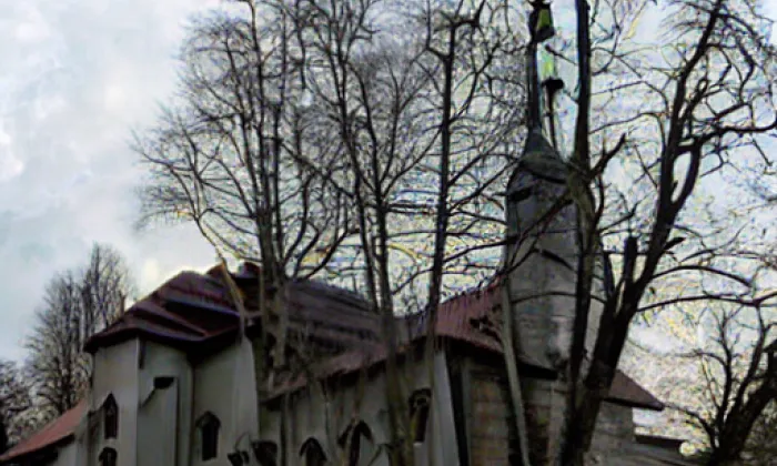 Kostel svatého Matouše (Postřelmov) – winter
